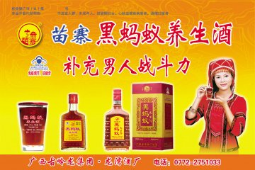 苗寨牌黑蚂蚁养生酒官方高清创意广告(桂食健广审(文)第2012050008号)