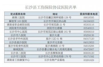 长沙县治疗认定工伤可在医院挂账结算