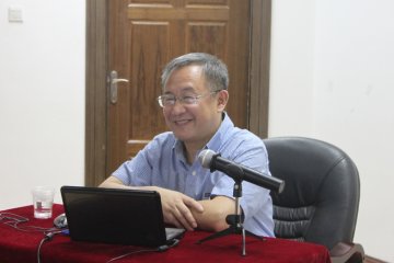 中医文化中心成功举办中医文化系列讲座之十九讲《社会文化精英结构的变化对二十世纪中国书法的影响》