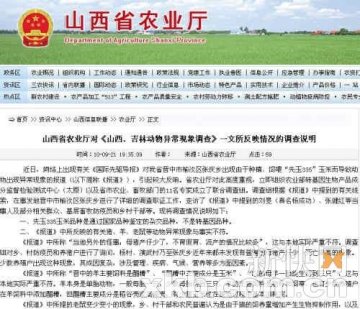 山西：转基因玉米致动物异常报道与事实不符