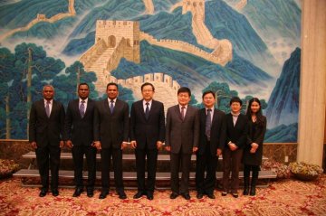孙志刚副主任会见马尔代夫国防部长兼代理卫生部长穆罕默德•纳兹姆