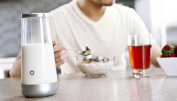 新型牛奶杯 可随时监测牛奶是否变质