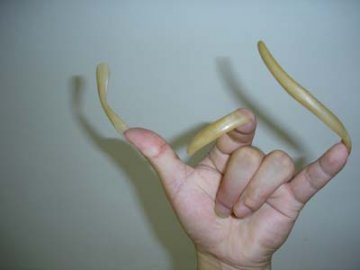 男子养指甲5年长达12厘米