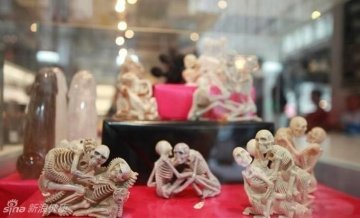 美国纽约性爱骷髅展：各种性姿态