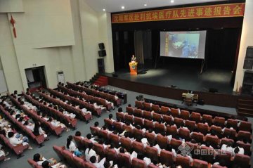沈阳军区赴利抗埃“娘子军”高校讲述感动师生落泪