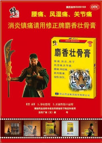 麝香壮骨膏-(国药准字Z22021029)精美广告图欣赏