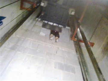 女子爬出故障电梯时头部被卡窒息身亡
