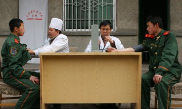 县医院定期为部队官兵体检