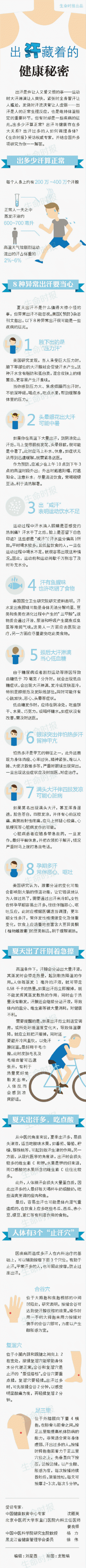 你流的“汗”没那么简单 出汗隐藏的健康秘密
