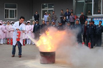 赣榆县人民医院开展消防应急演练