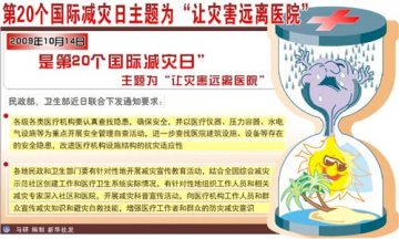 图表：第20个国际减灾日主题为“让灾害远离医院”