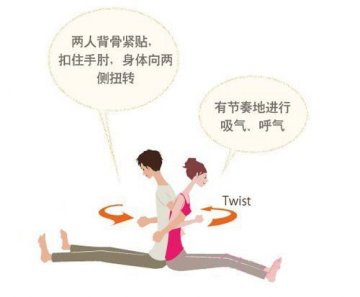 坐姿扭转式