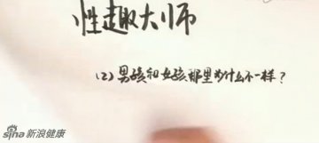 男孩和女孩那里为什么不一样