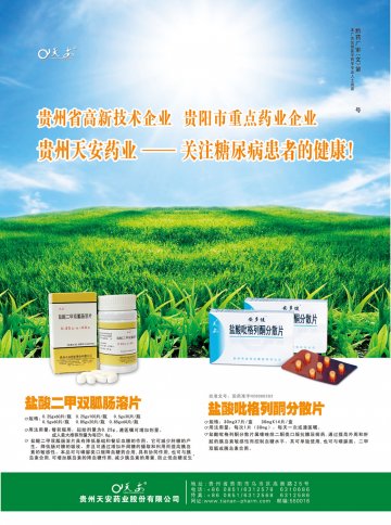 盐酸二甲双胍肠溶片 盐酸吡格列酮分散片-官方高清创意广告(黔药广审(文)第2012070108号)