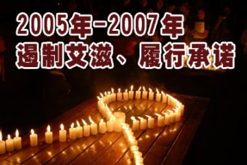 文：2005至2007年艾滋病日主题海报