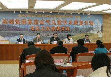 民政部召开西部贫困家庭疝气儿童手术康复计划项目工作视频会议