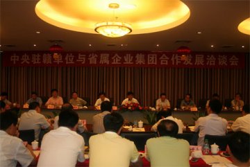 中央驻赣单位与省属企业集团合作发展洽谈会在江中药谷隆重举行