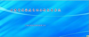 甘肃省疾控中心急传科实现“传染病分析报告的自动化书写”