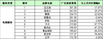 06.2 媒体前十位品牌广告投放排名