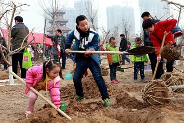 栽植“亲情林”