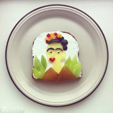 2.女摄影师的食色创意早餐