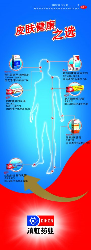 复方酮康唑软膏 盐酸特比萘芬乳膏 糠酸莫米松乳膏-官方高清创意广告(滇药广审(文)第2011050100号)