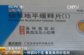 央视曝同一种药物有十多个名称 重复服用能致命