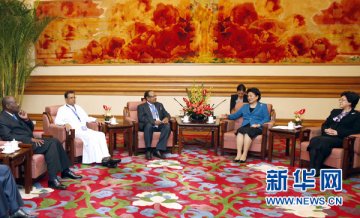 刘延东会见出席人口与发展南南合作部长级国际会议参会代表