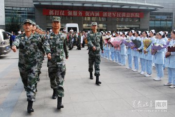 第101医院为受阅英模部队方队30名官兵体检