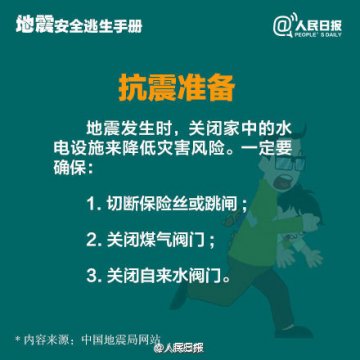 转起收藏！地震安全逃身手册