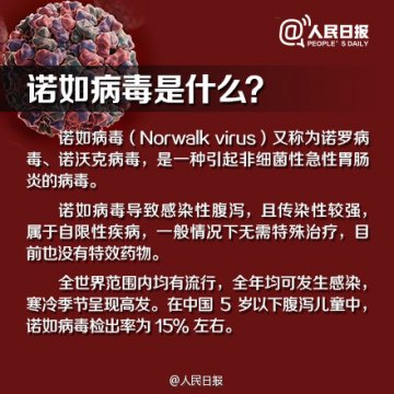 诺如病毒来袭 注意防范！