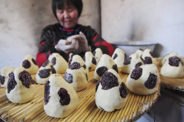 山东鲁西地区蒸黏糕庆小年