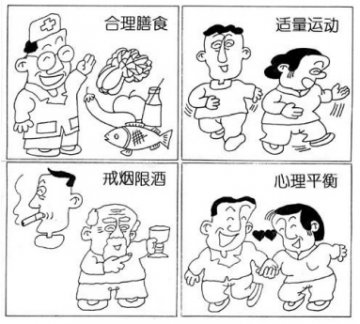 漫画 健康四大基石