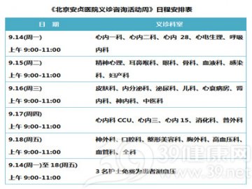 北京安贞医院义诊咨询活动工告