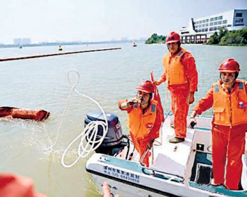 惠州演练东江清污 保护供港水源
