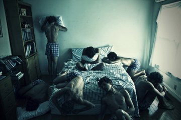 抑郁症患者的超现实自拍