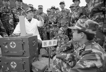 心理医生为新兵减压