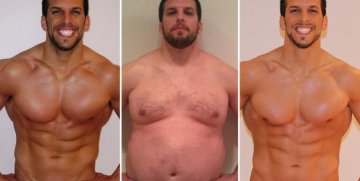 为体验胖人烦恼 健身教练1年体重增减32kg