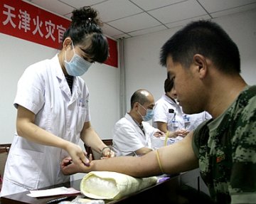 为消防战士体检