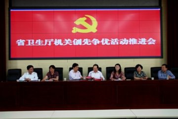 陕西省卫生厅召开为民服务创先争优活动推进会