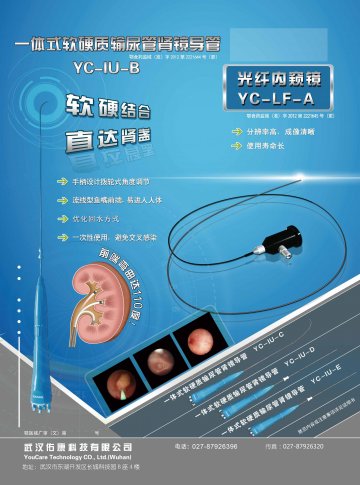 一体式软硬质输尿管肾镜导管;光纤内窥镜-官方高清创意广告(鄂医械广审(文)第2013070026号)