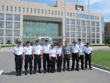 中心应急队伍演练营地建设组先期抵达演练现场