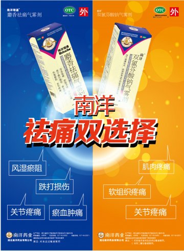 麝香祛痛气雾剂、双氯芬酸钠气雾剂-官方高清创意广告(鄂药广审(文)第2013090182号)