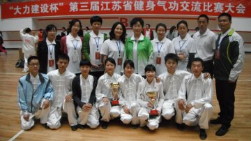 丰盛健康学院健身气功队在江苏省第三届健身气功交流比赛大会中获佳绩