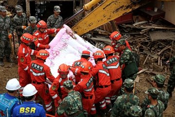 丽水山体滑坡医疗救援展开