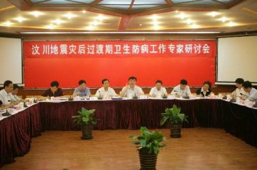 中心召开汶川地震灾后过渡期卫生防病工作专家研讨会