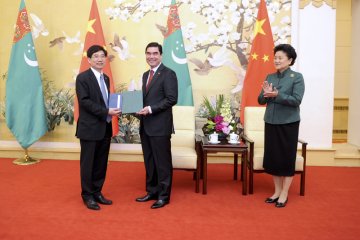 刘延东出席授予土总统北京中医药大学名誉教授称号仪式
