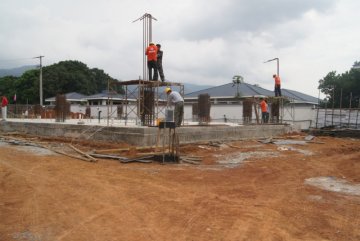 援塞生物安全实验室建设完成首层楼板浇筑