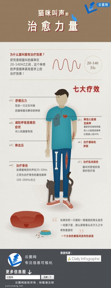 信息图：猫咪叫声的治愈力量