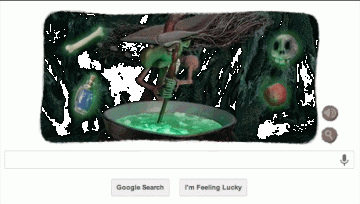 变身女巫调配魔法药水 Google为万圣节推出互动Doodle